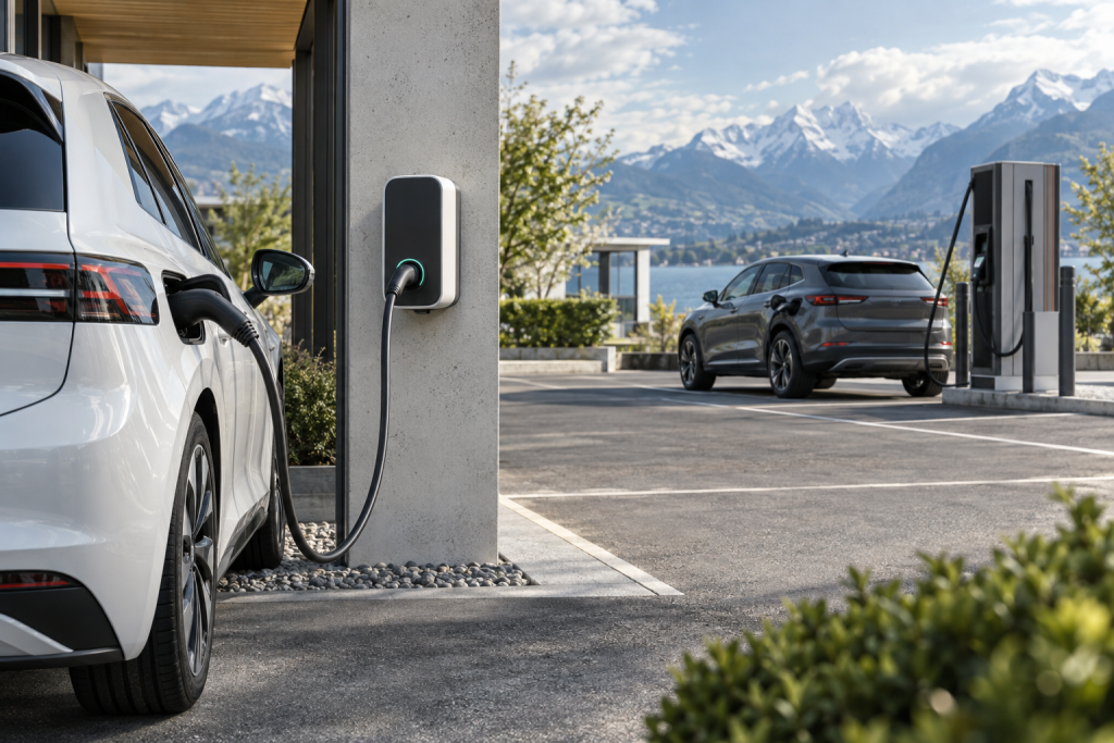 AC- und DC-Ladestationen im Vergleich mit zwei Elektroautos