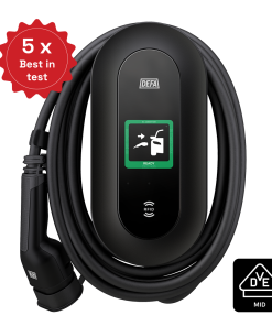 DEFA Power 22 kW Wallbox mit 6 Meter Typ-2-Ladekabel und MID-Zähler